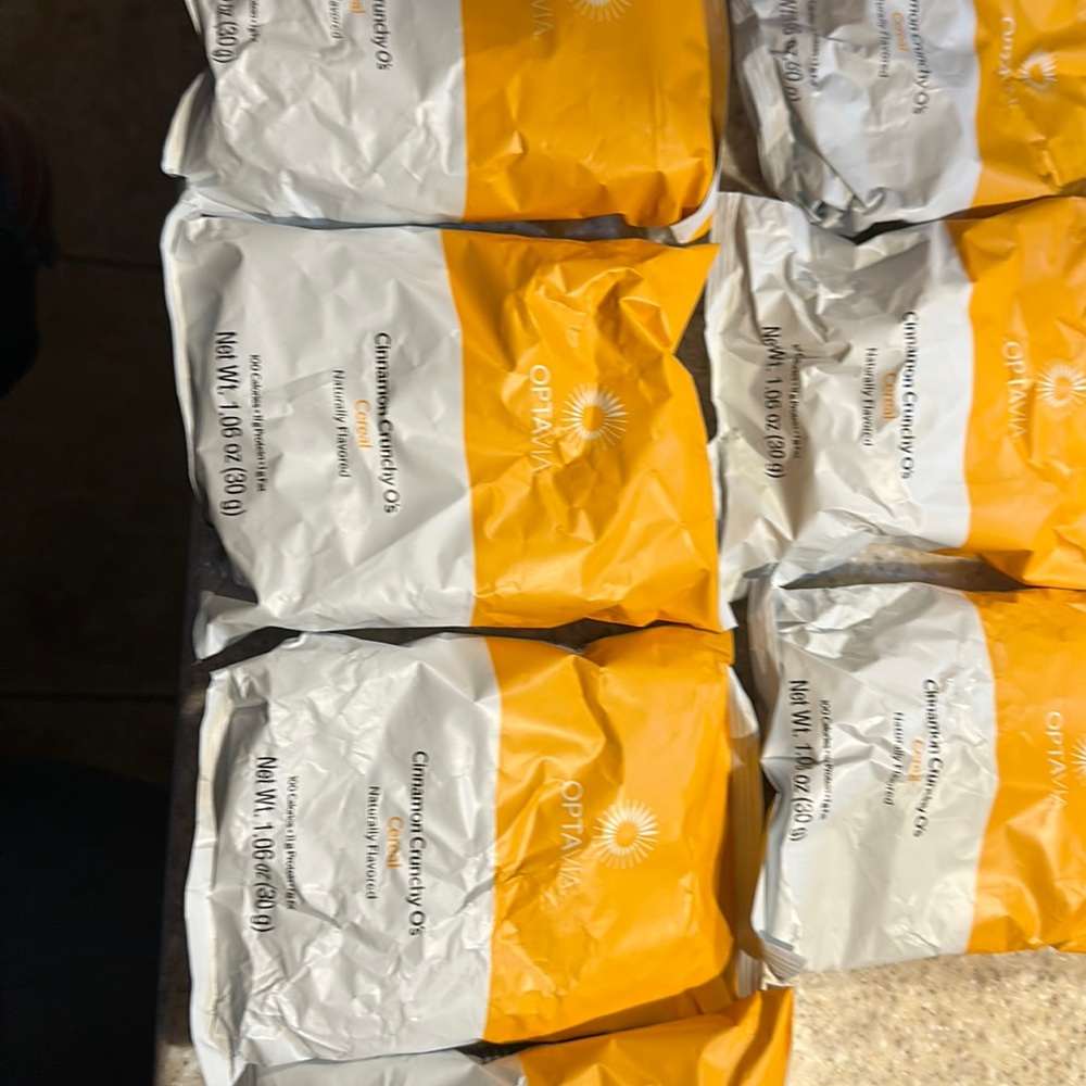 Optavia Lot of 7 Cinnamon Crunchy O’s Cereal “expired”